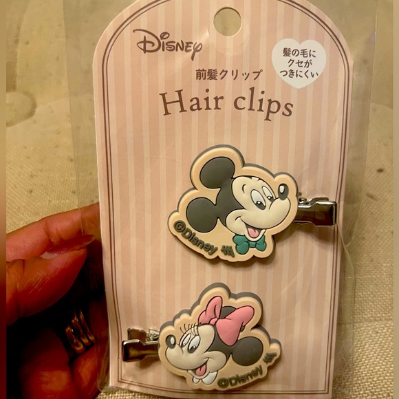 NWT Disney The Aristocats & Mickey Minnie Set Hair clips Accessory From Japan - Picture 3 of 5